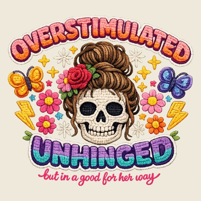 Overstimulated Unhinged Skull Flora