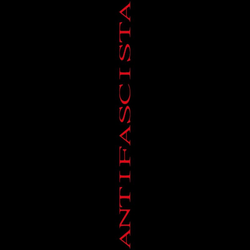 Antifascista lettering vertical (stretched)