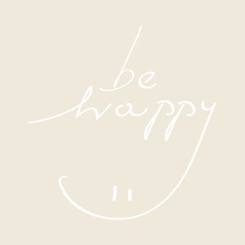 Sei glücklich Lächeln