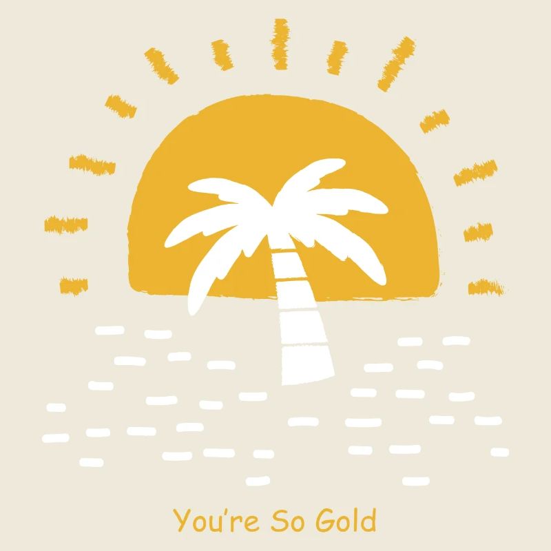 Tu es tellement graphique du désert de soleil doré