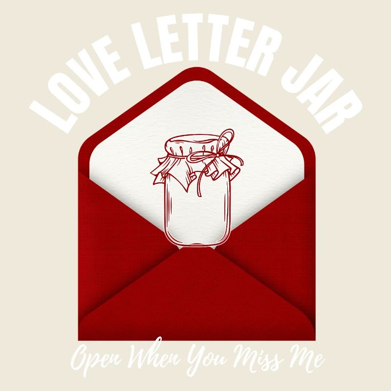 Boîte de lettres d’amour ouverte quand je te manque Chemise