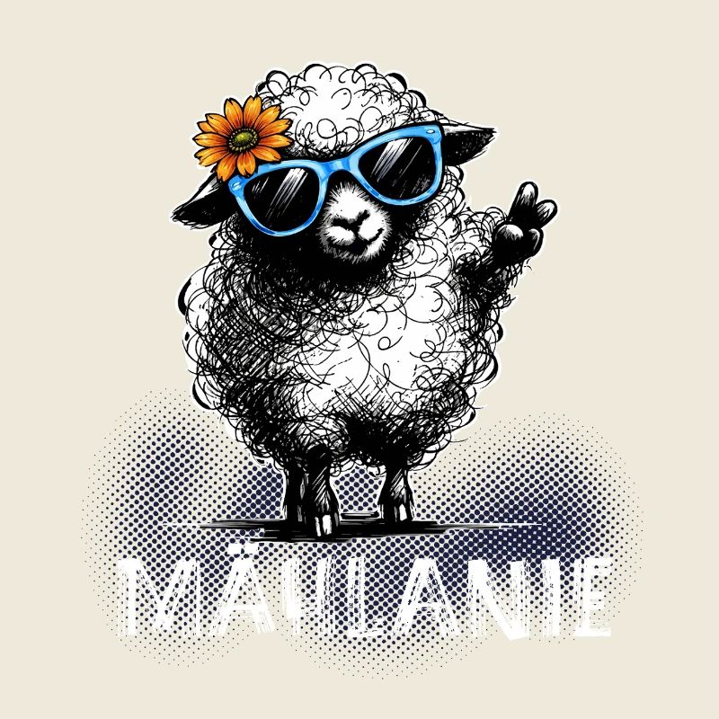Mählanie – Naughty Sheep Pun Peace