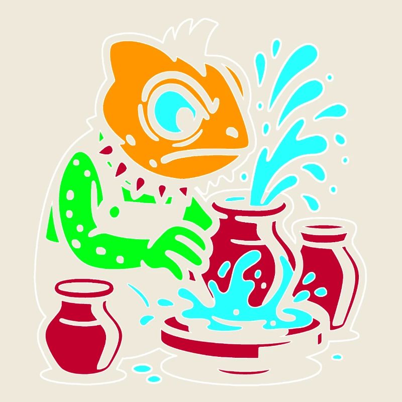 Meister Chamäleon-Handwerker