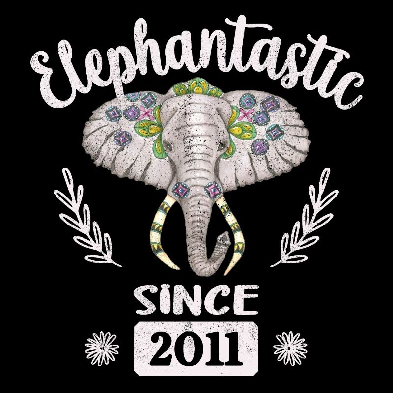 Elephantastic since 2011, Elefantenkopf geschmückt