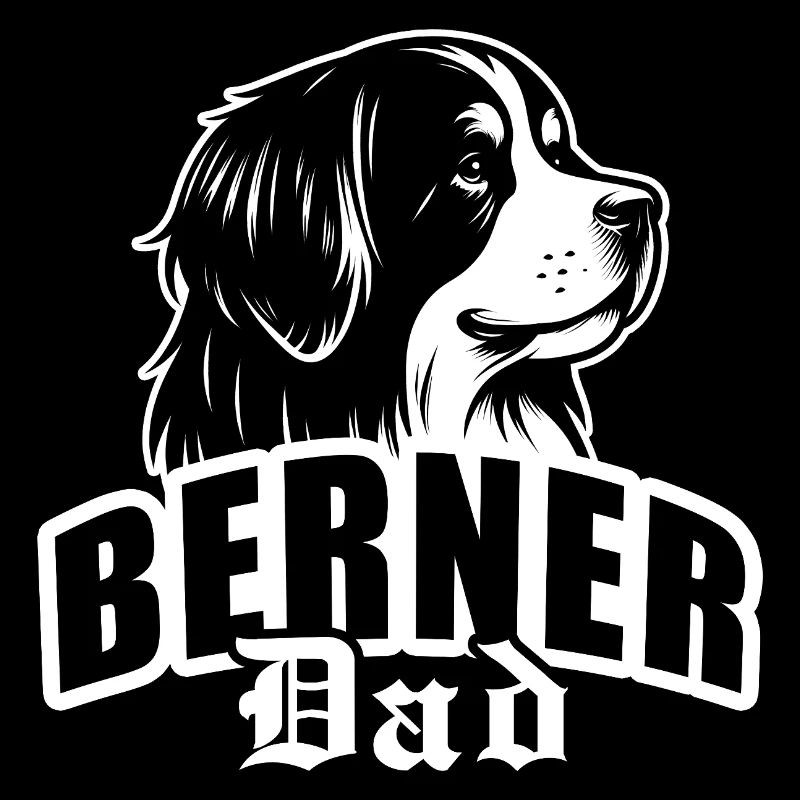 "Berner Dad" mit Hundekopf