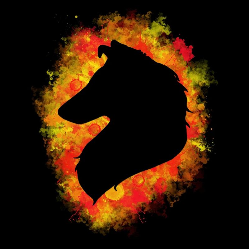 Collie Langhaar Silhouette