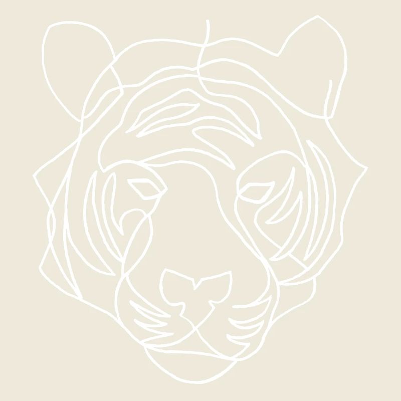 Sketch of the white tiger
