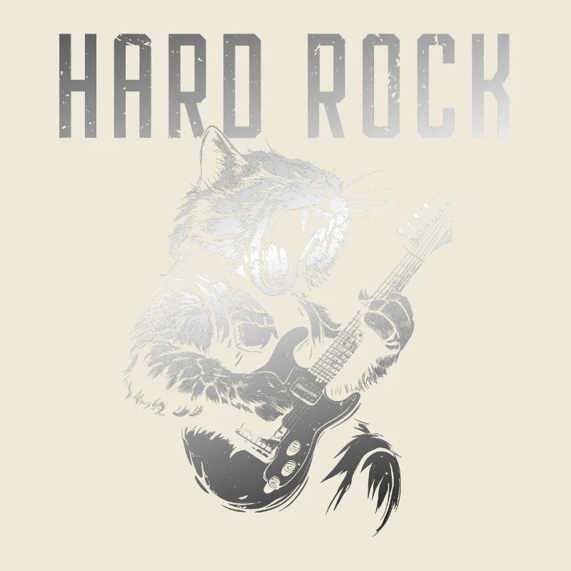 Hard rocking cat