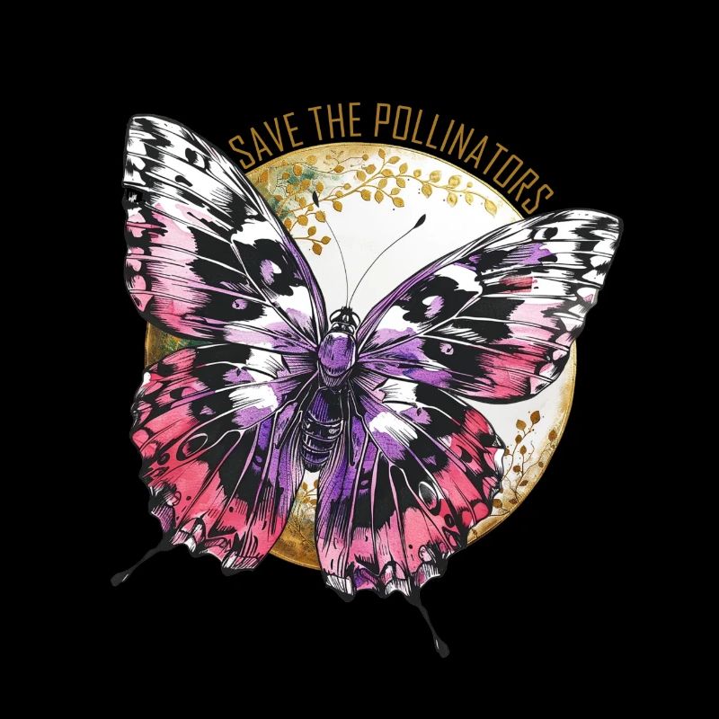 Save the Pollinators - Violet Butterfly