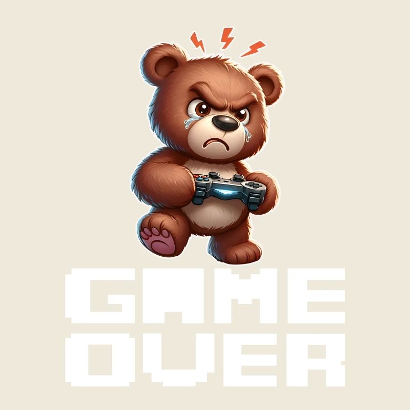 Game Over Cute Bear