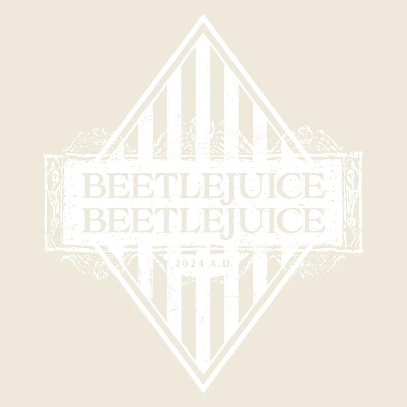 Beetlejuice 2 Logo Noir Et Blanc Avec Rayures