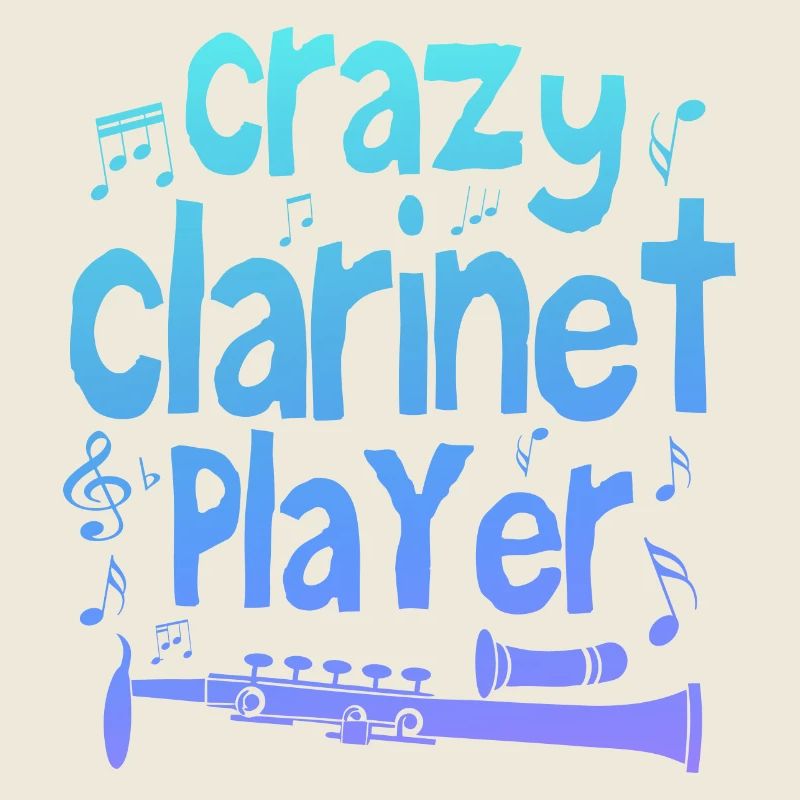 Crazy clarinet player