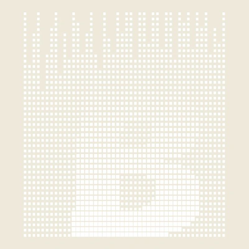 Futuristische Pixelkunst der Buchstabe A