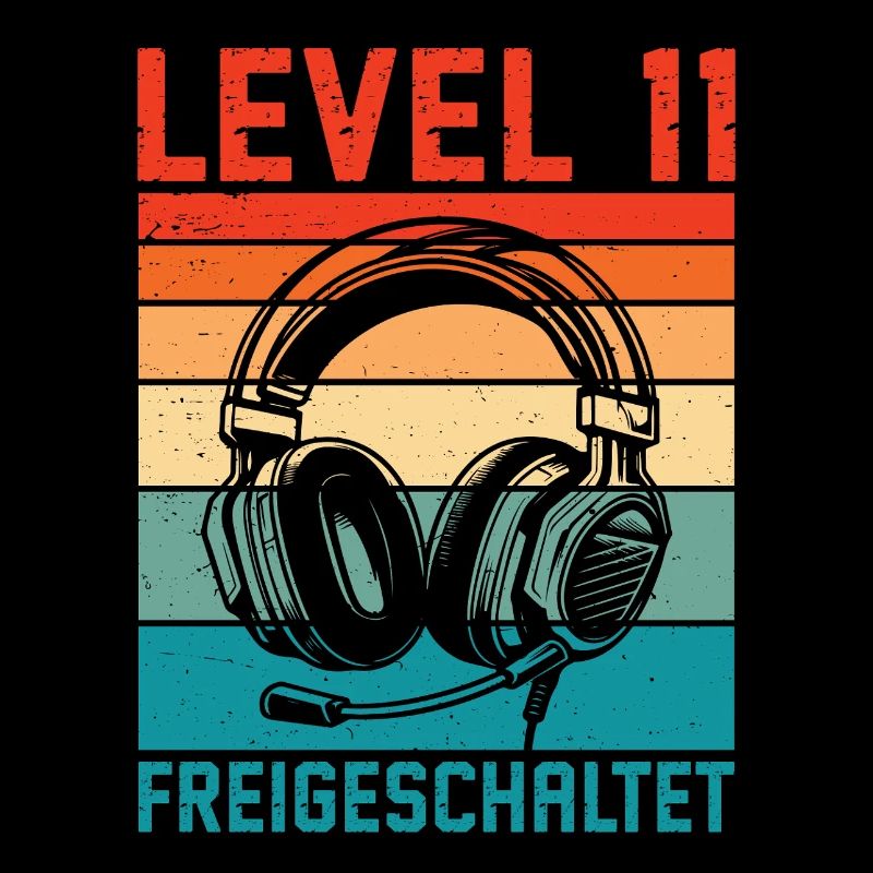 11th Birthday Boys Gamer Level 11 Unlocked