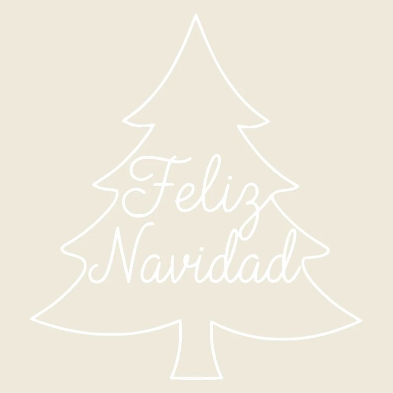 Conception du sapin de Noël Feliz Navidad