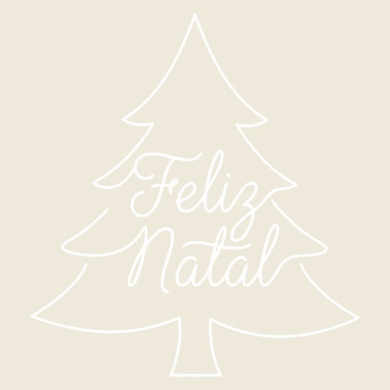 Conception du sapin de Noël Feliz Natal