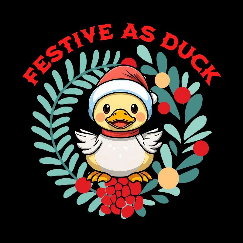 Christmas Funny Festive as Duck