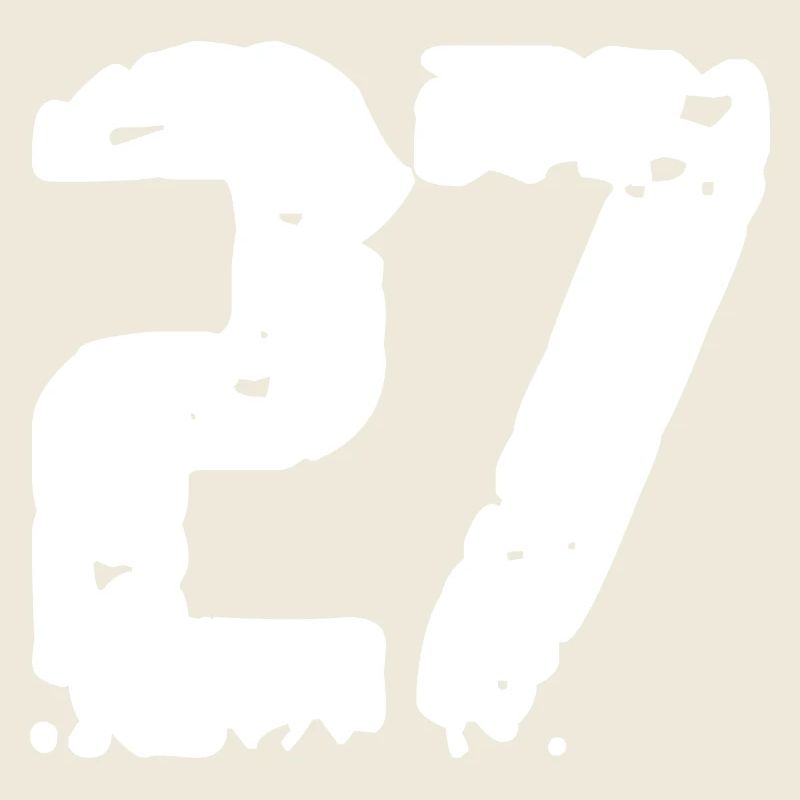 27 Zahl Vintage