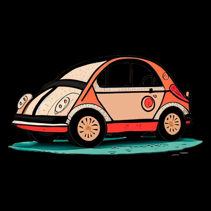 Voiture rose