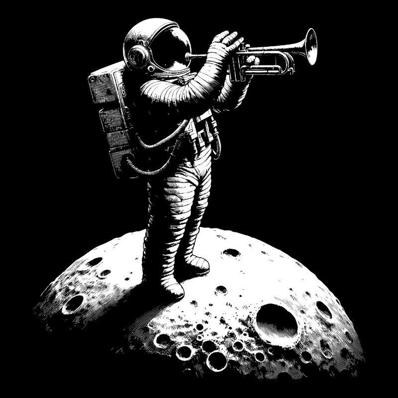 Trompette, Astronaute, Lune