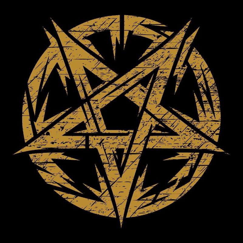 Zerrissenes Pentagramm Okkultes Zeichen