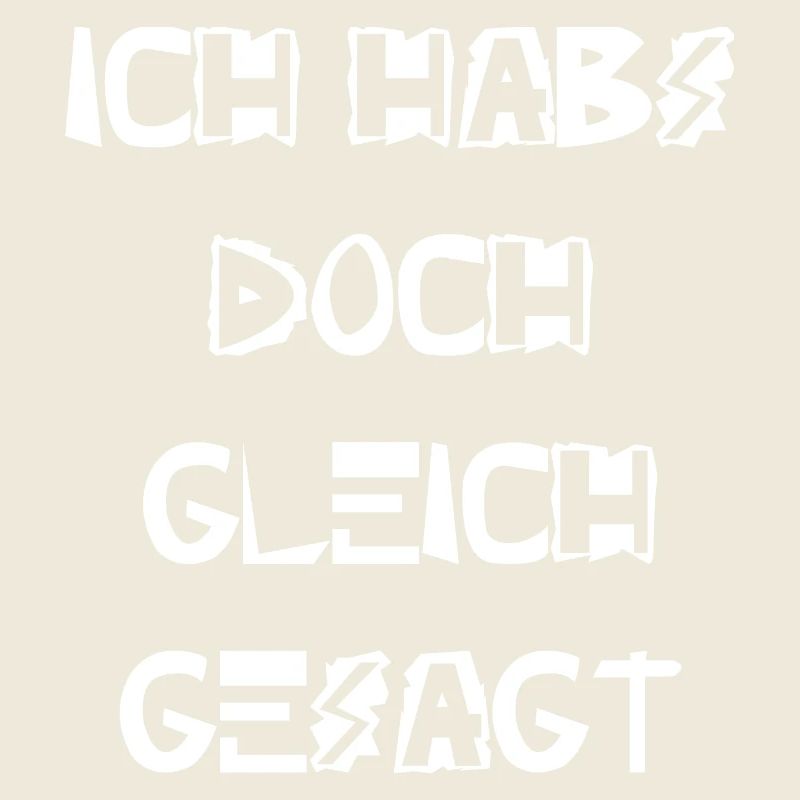 Ich habs doch gleich gesagt