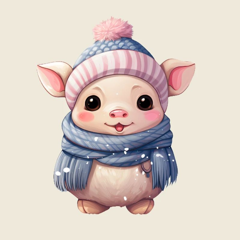 Winter Magic Piglet Design