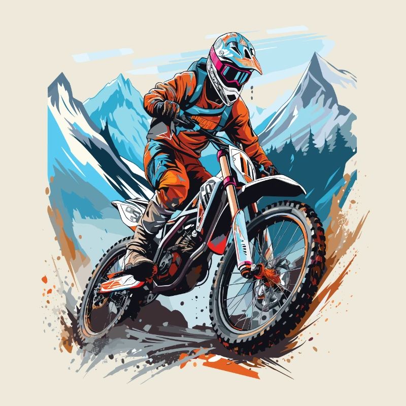 Motocross vor Bergkulisse