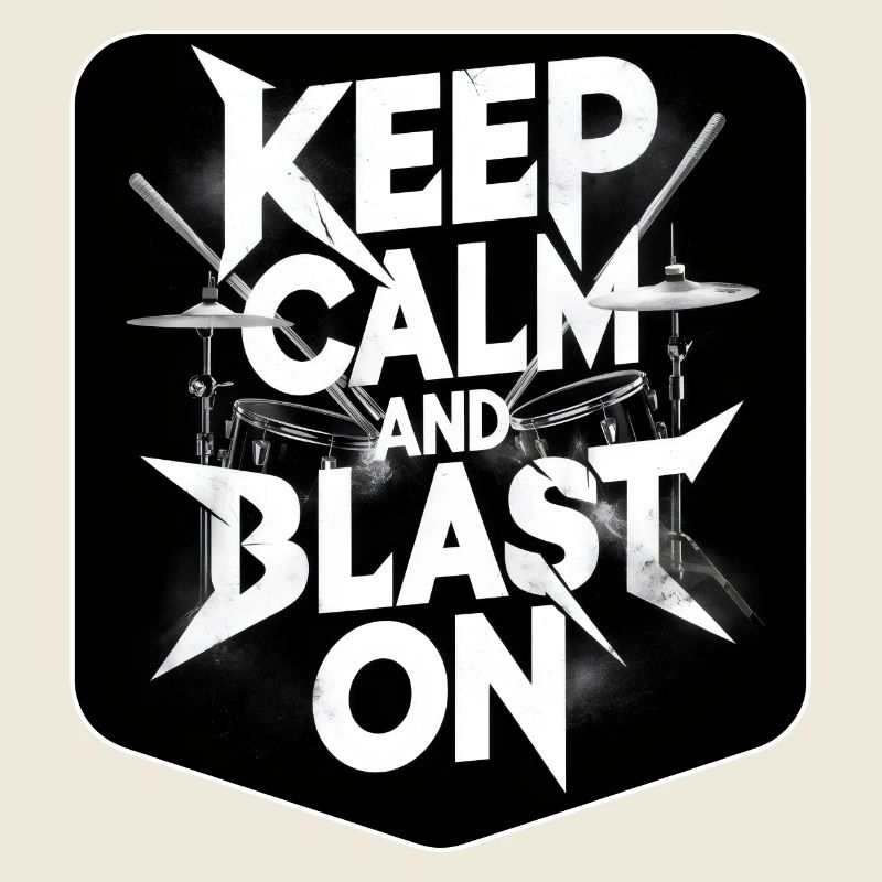 Schlagzeug Spruch Drummer Schlagzeuger Blast Beats