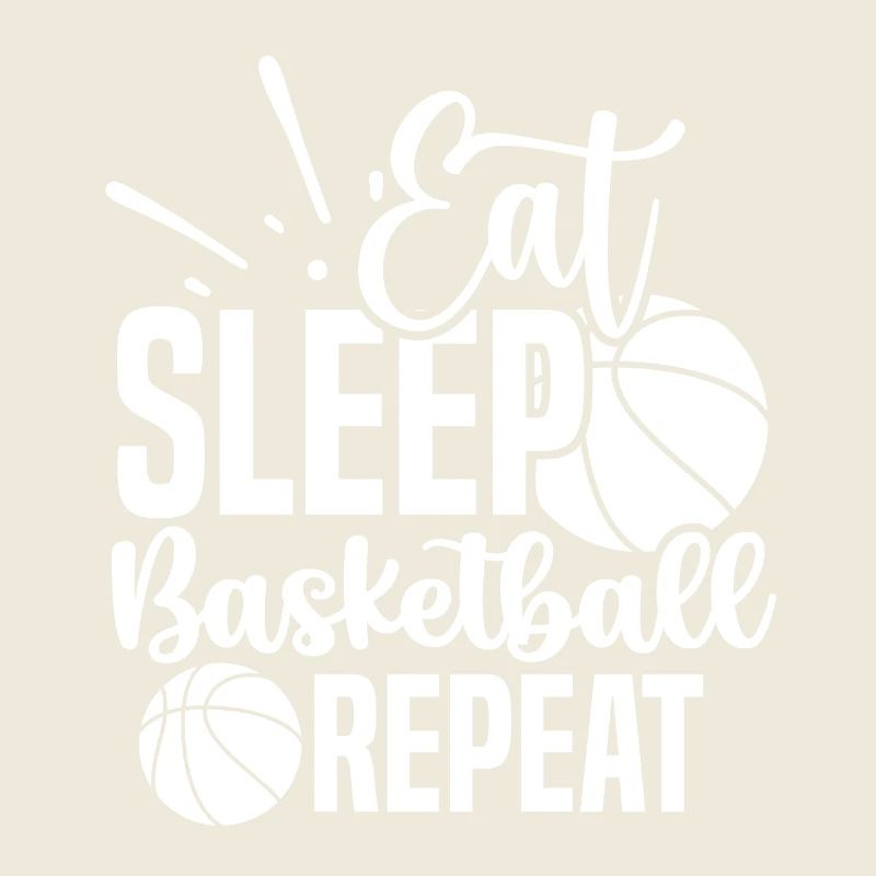 Manger dormir basket répéter blanc