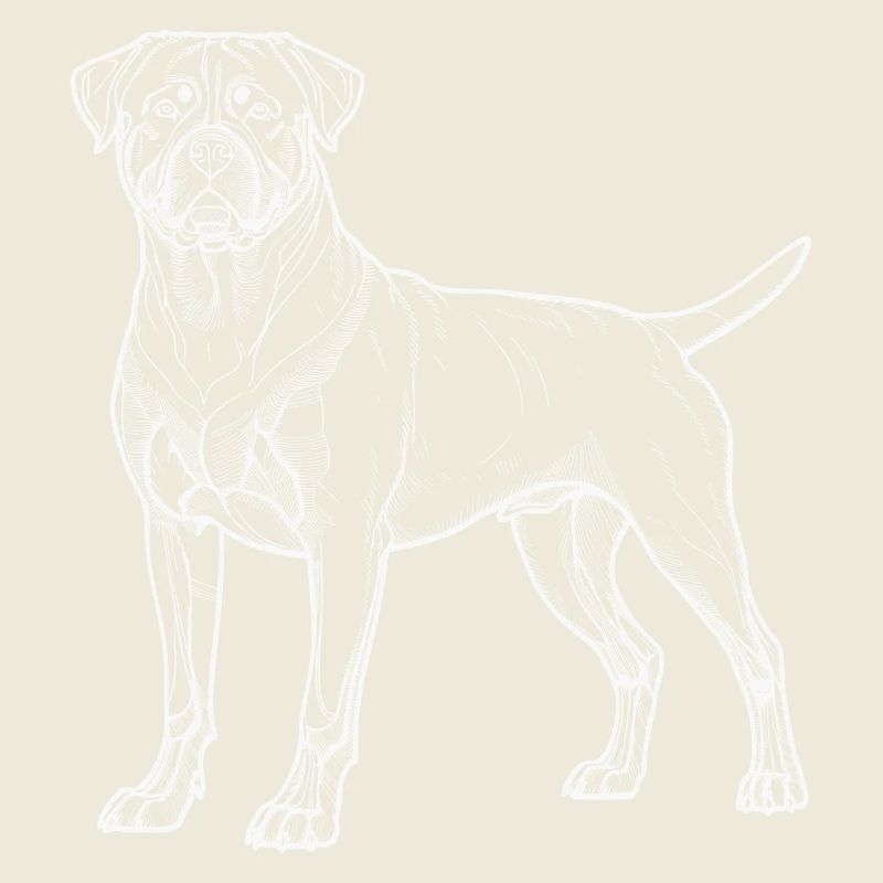 Rottweiler white lines