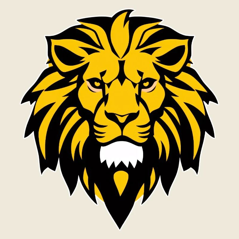 Lion - Logo - Jaune