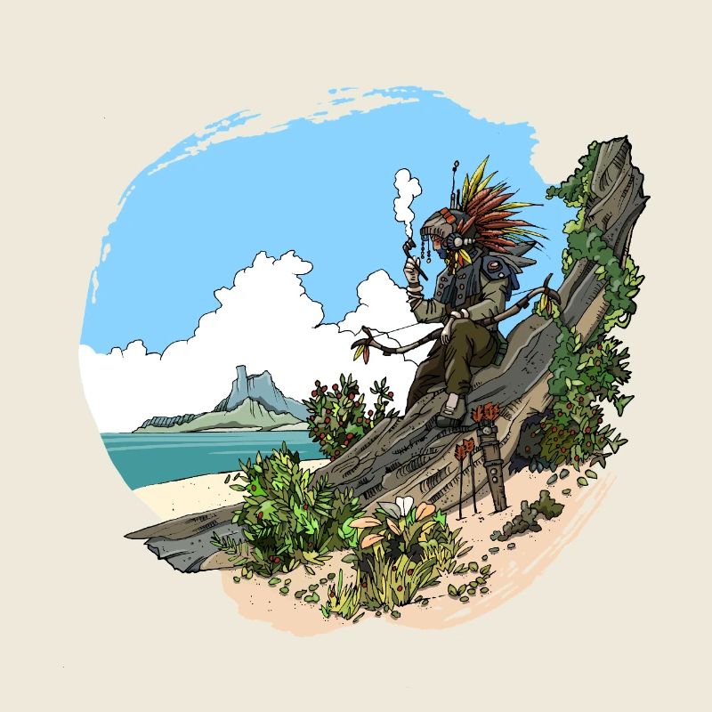 L'Indien sur la Plage