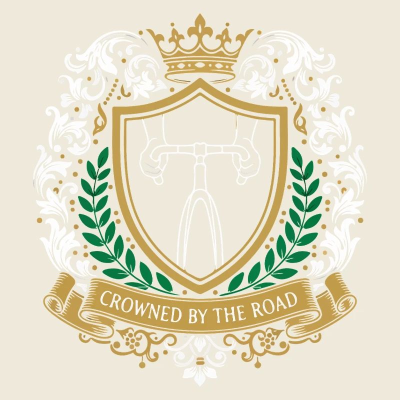 Emblème du blason royal du cyclisme