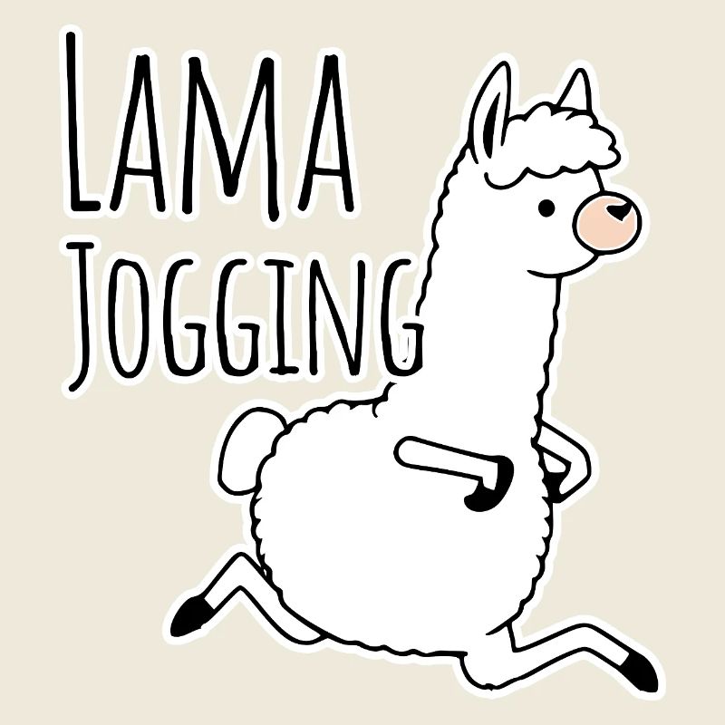 Llama jogging - funny, he jogs like a llama!