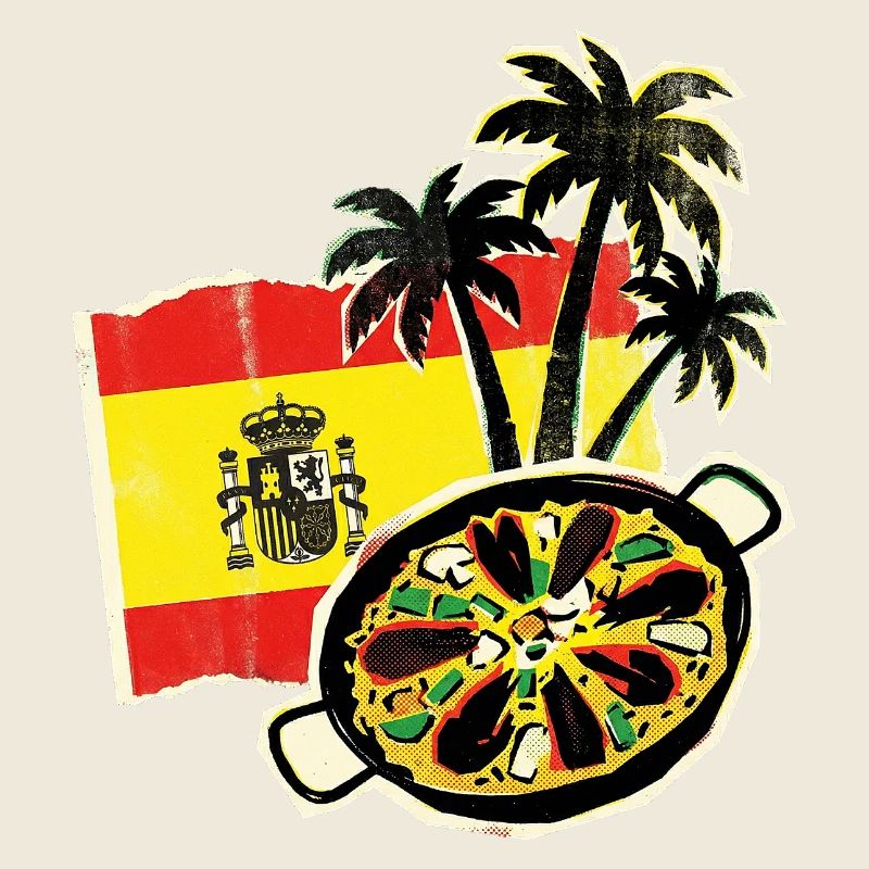 Spain Paella Palm Trees