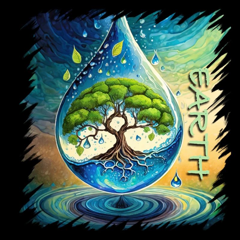 Baum des Lebens Erde Frieden Lebensbaum