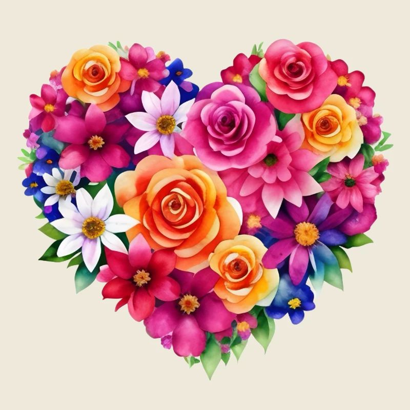 Blumen - ein Herz voller