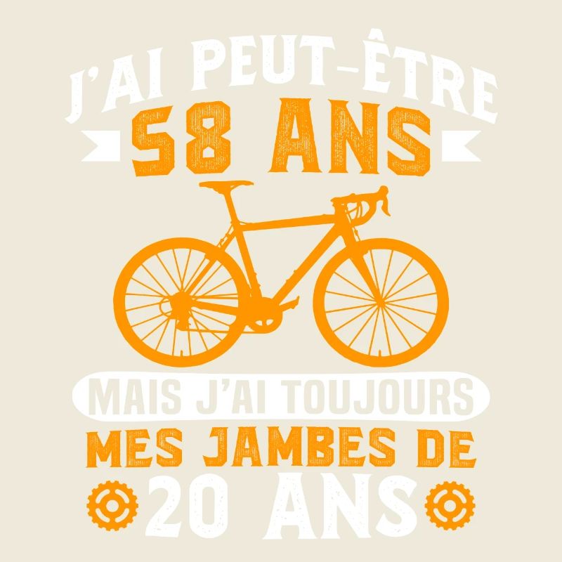 Anniversaire 58 ans pour un cycliste cadeau vélo
