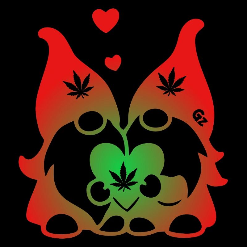 Kifferzwerge mit Hanf-Herz