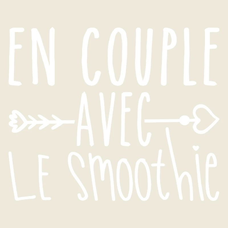 En Couple avec Smoothie, cadeau Fans de Smoothie