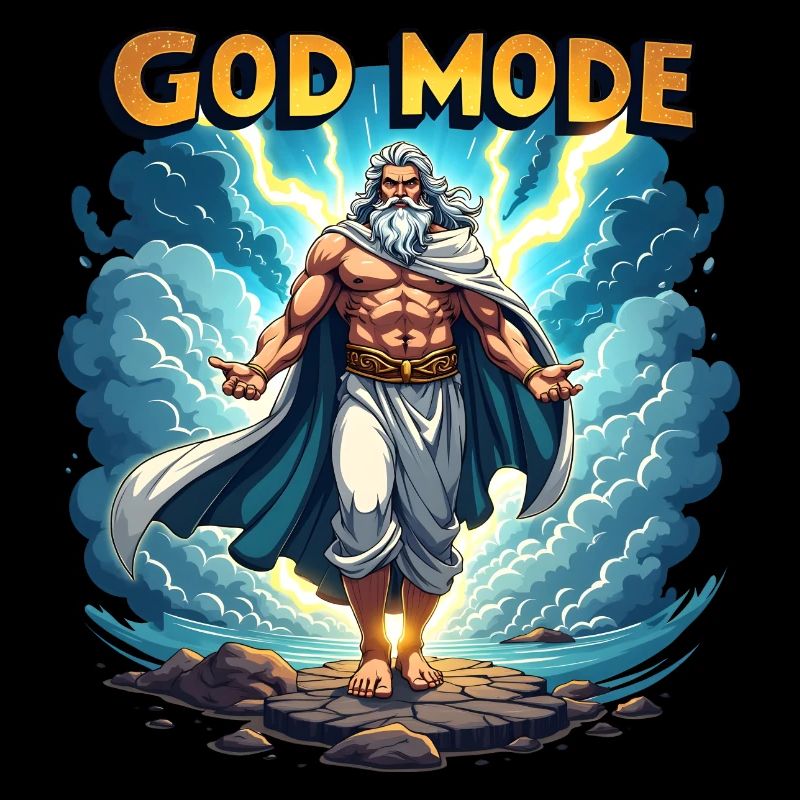 Mode Dieu - Zeus dans les nuages