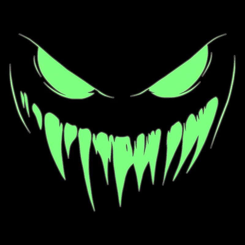 visage de monstre pour soirée de Halloween