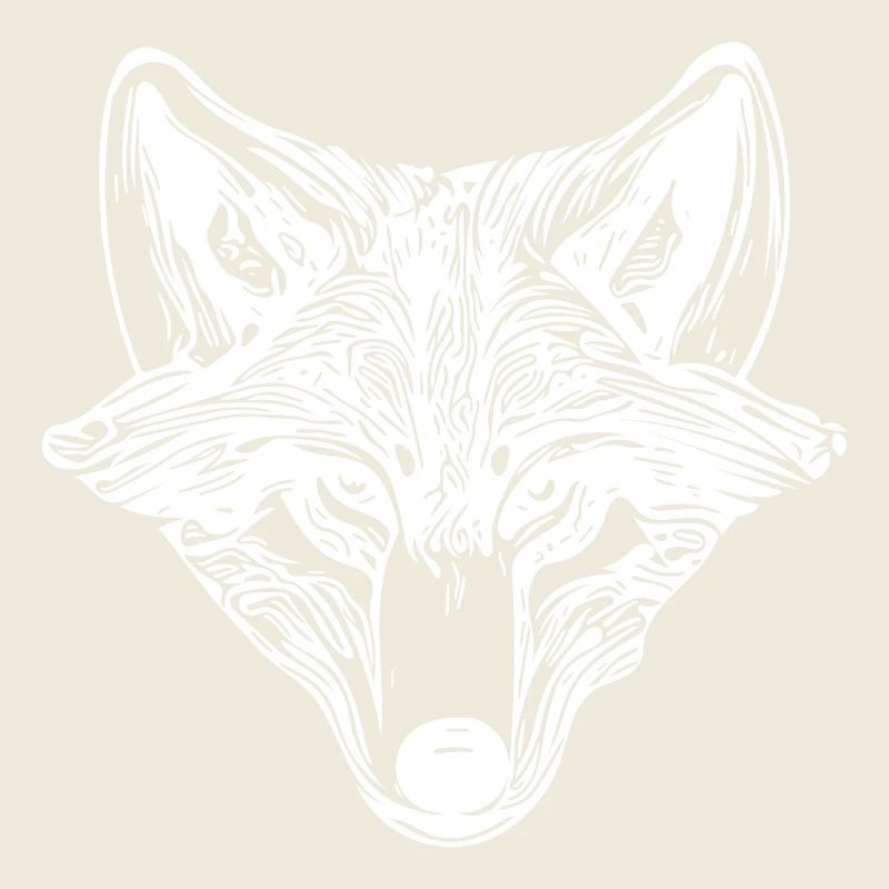 Vintage Wolf Portrait
