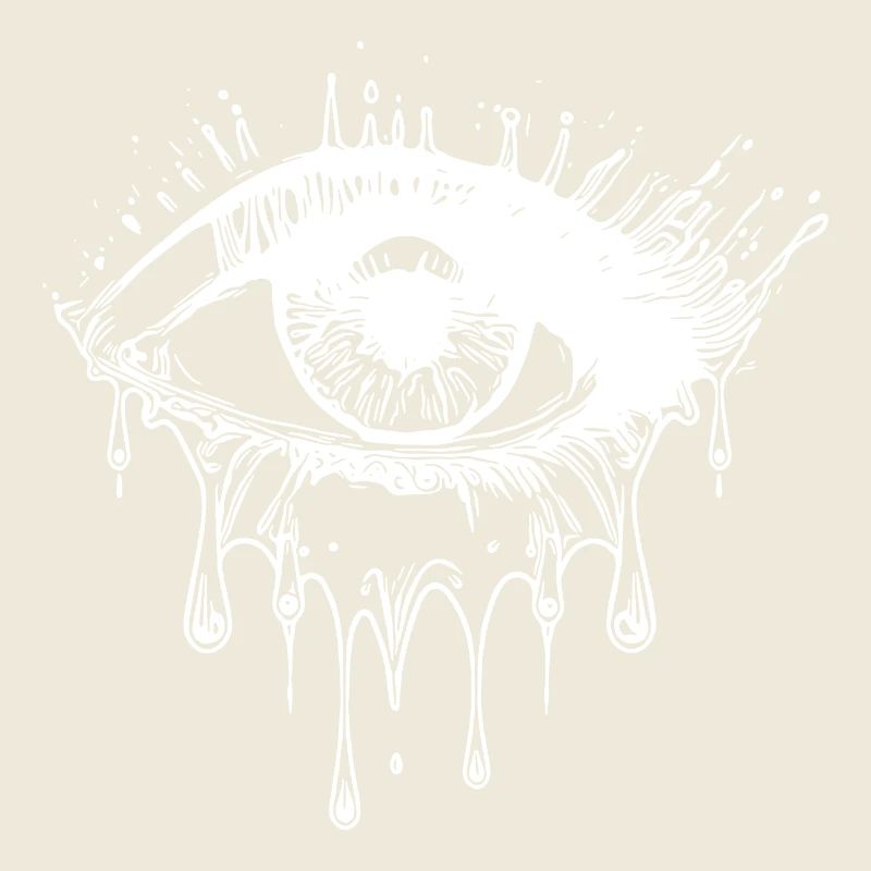 Crying Eye Style de tatouage réaliste