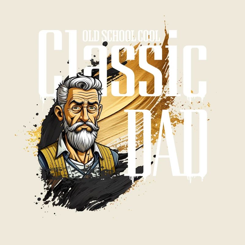 papa classique cool de la vieille école