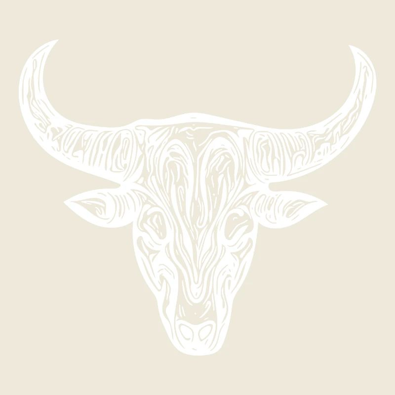 Bull Grill Logo Cattle Mythology Style
