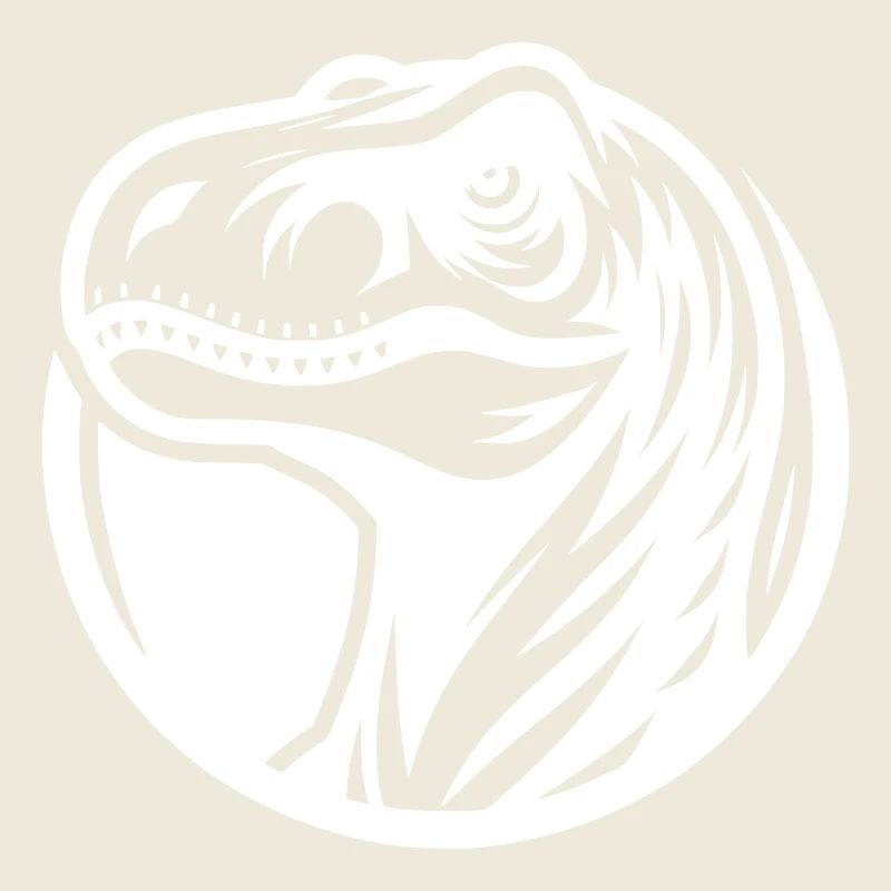 Grinsender Raptor Logo Style