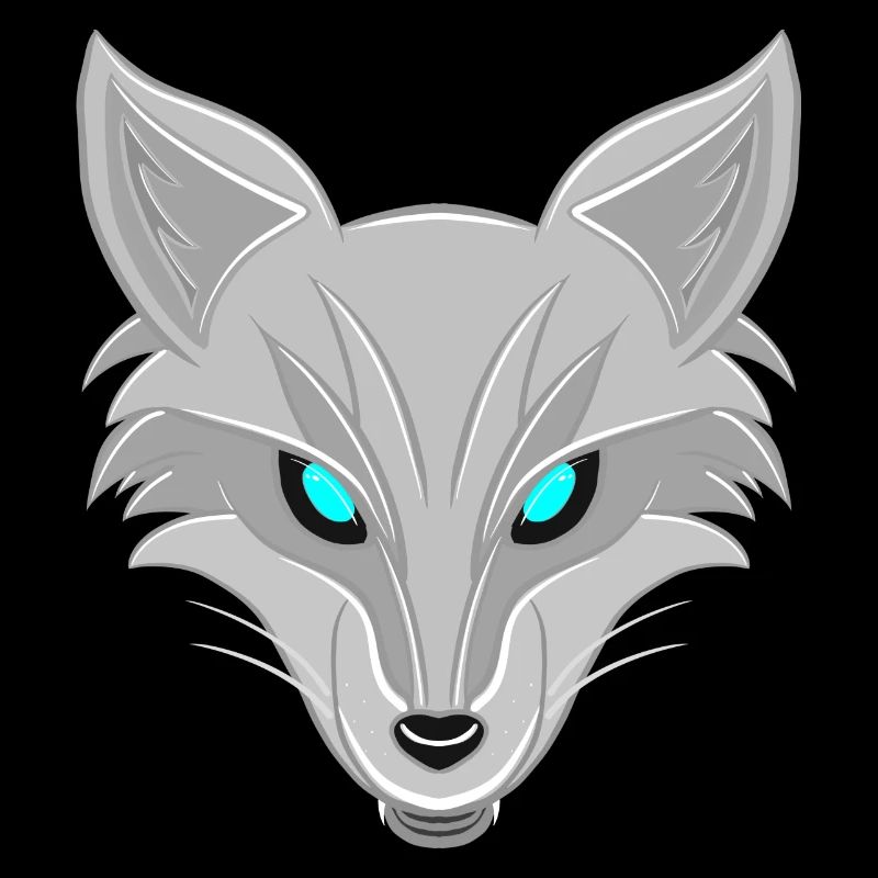 Silberfuchs - Elegantes Tierliebhaber Design