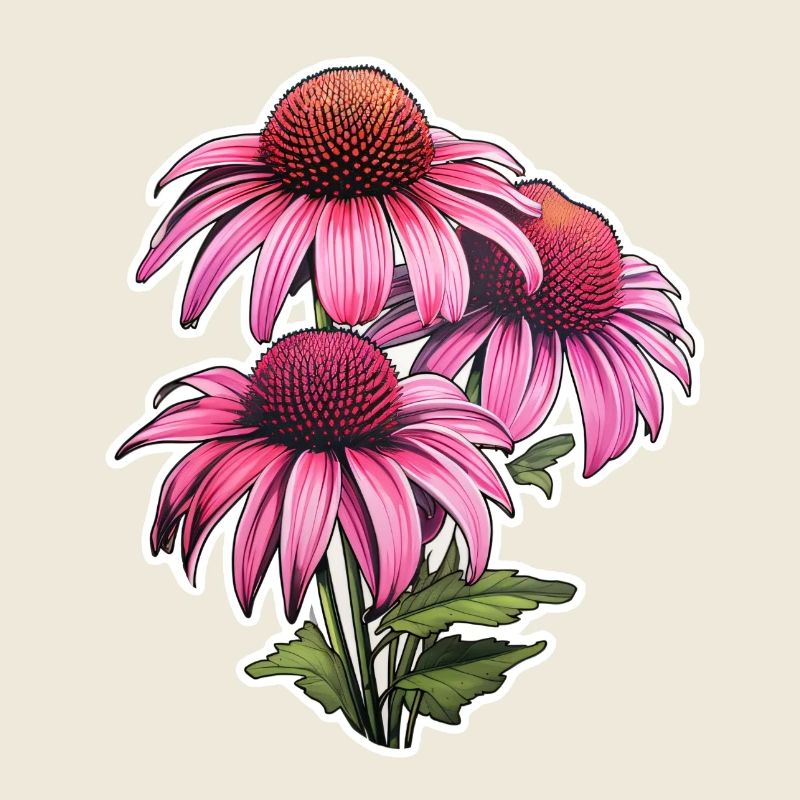 Échinacée 3 Fleurs